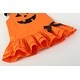 preview thumbnail 3 of 2, Jack-O-Lantern Pumpkin Halloween Ruffle Dress