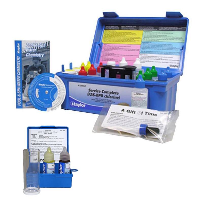 Taylor 2000 Service Complete Test & Salt Water Drop Swimming Pool Spa Test Kits - 4.05