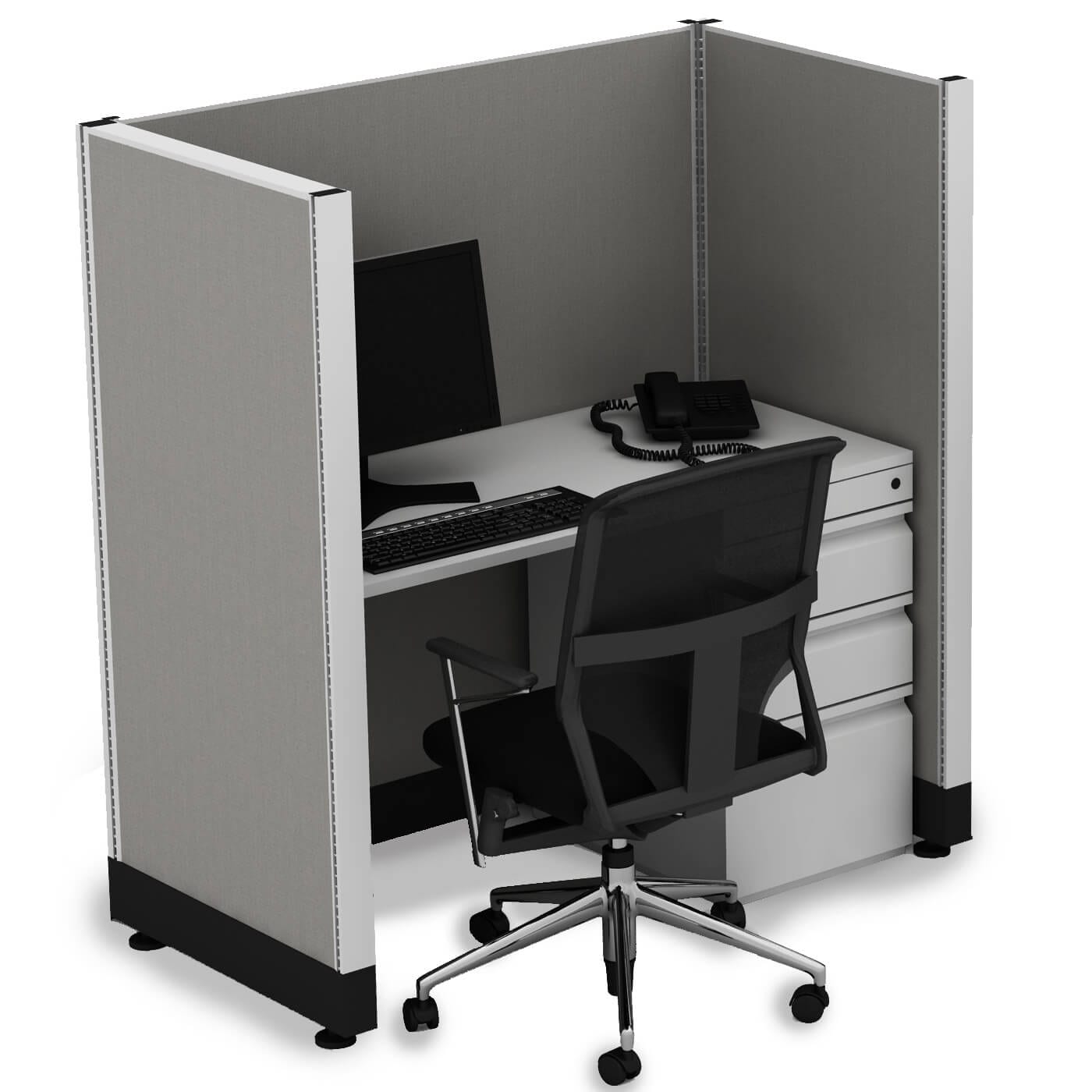 Shop Office Cubicle Desk 53h Unpowered Overstock 28995281