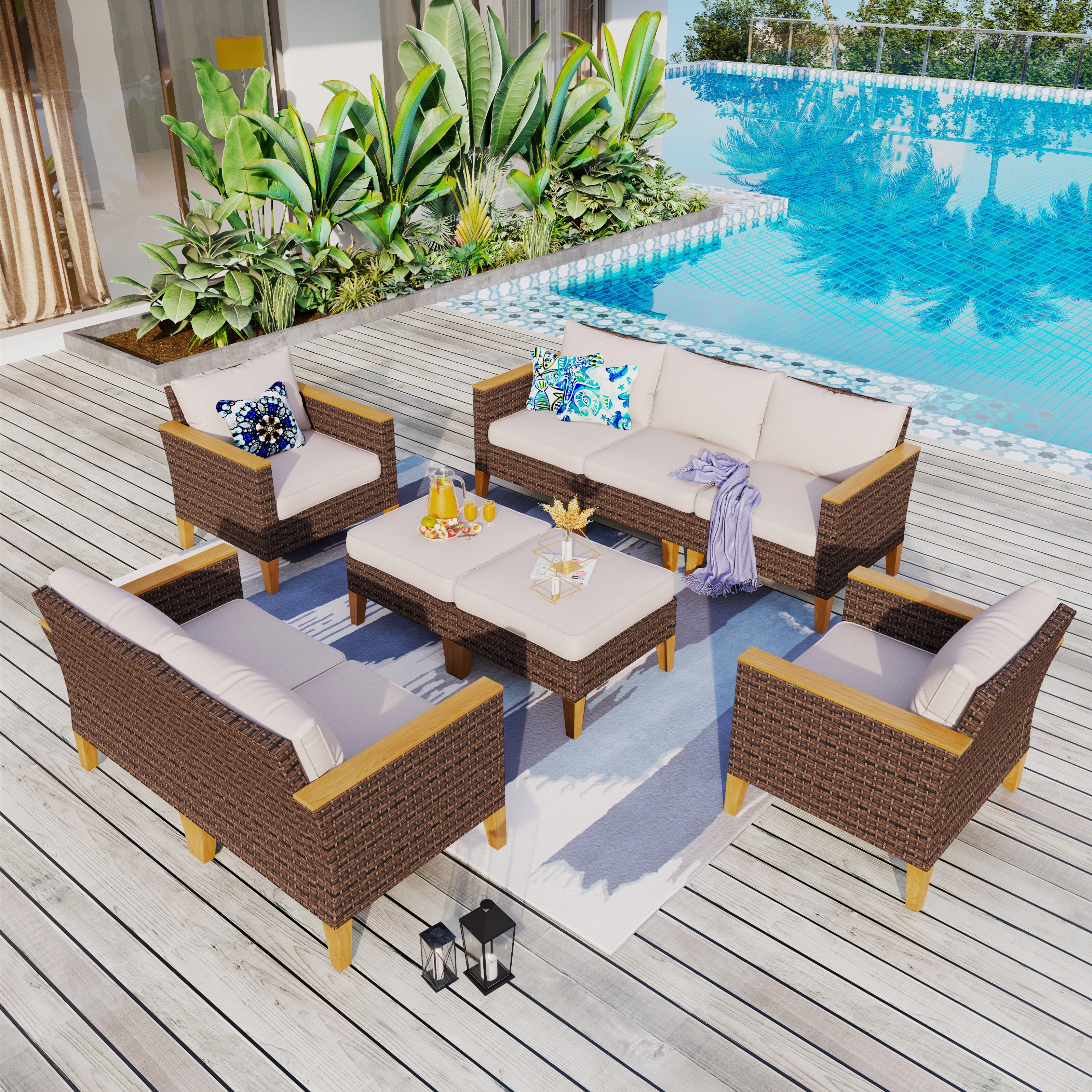 7 seater patio furniture clearance