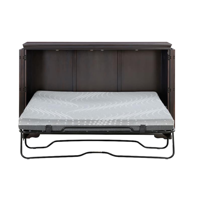 San Sebastian Cabinet Murphy Bed with Sealy Gel Memory Foam Mattress