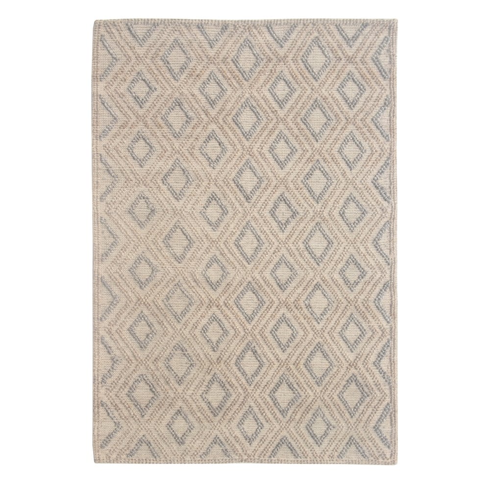 Domani Row Recycled Fiber Geometric Textured Area Rug