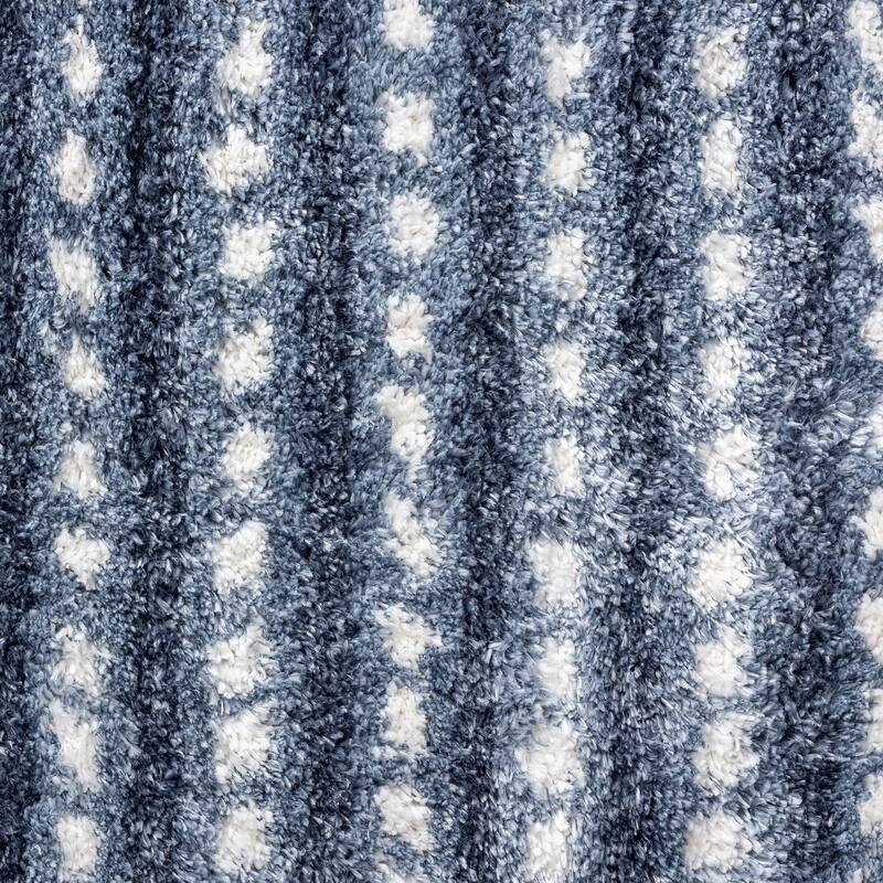 Augusta Shag Modern & Contemporary Stripe Indoor Area Rug