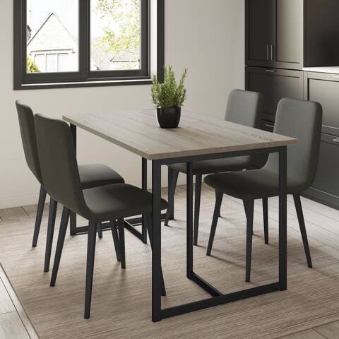 Amisco Mindy Table and Watson Chairs 5-Pieces Dining Set