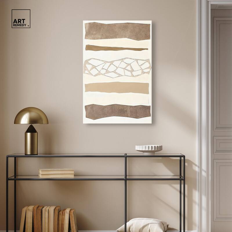 Relief Rifts I Canvas by Art Remedy, Gallery Wrapped