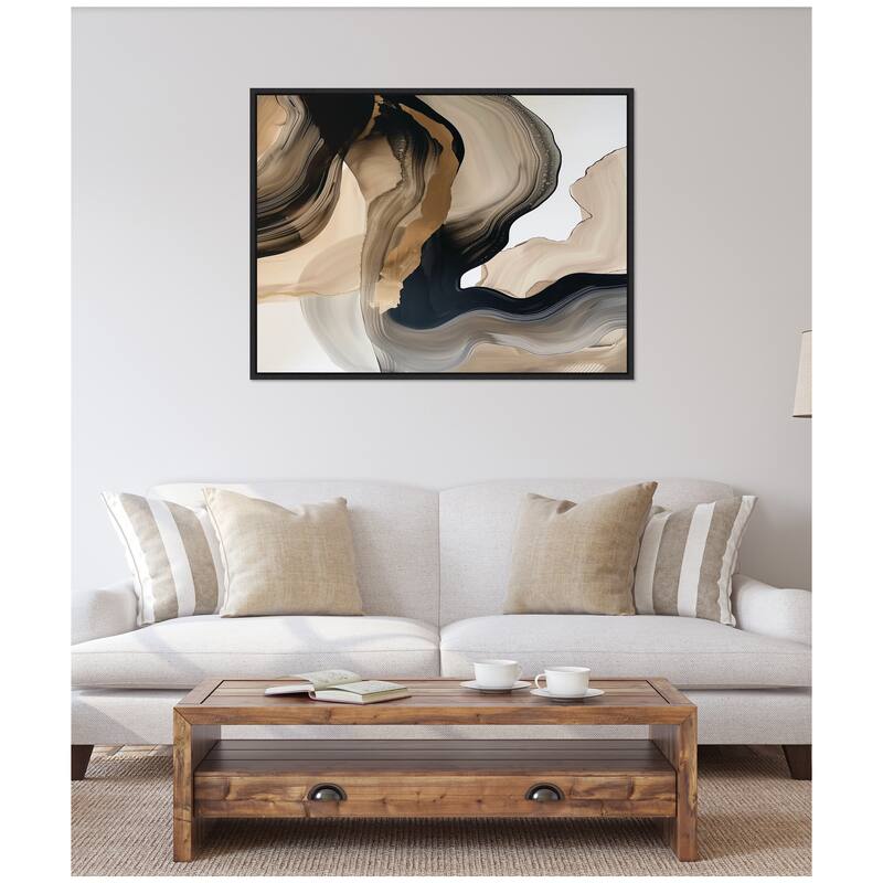 Kate and Laurel Sylvie Abstract Dream I Framed Canvas by Amy Lighthall
