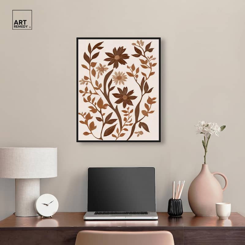 Sepia Sepal III Canvas by Art Remedy