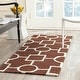 preview thumbnail 19 of 82, SAFAVIEH Handmade Cambridge Tula Modern Moroccan Wool Rug 2'6" x 6' Runner - Dark Brown/Ivory - Runner