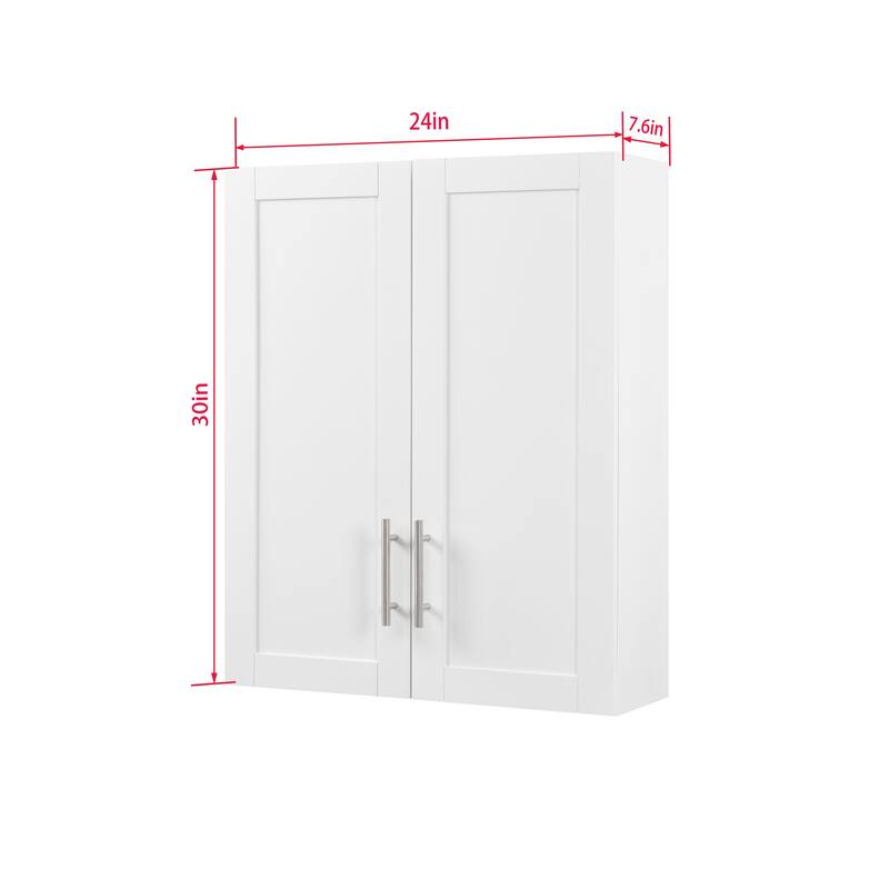 Elegant Wall-Mounted Cabinet with Adjustable Doors