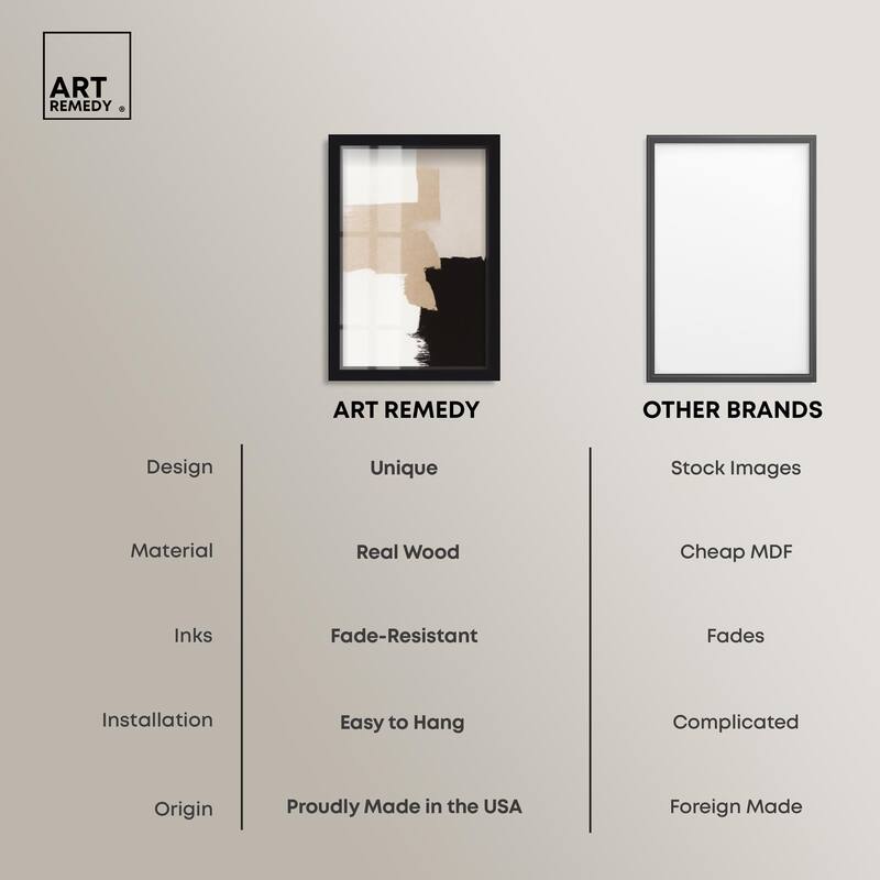 Beige and Black II Shadowbox by Art Remedy