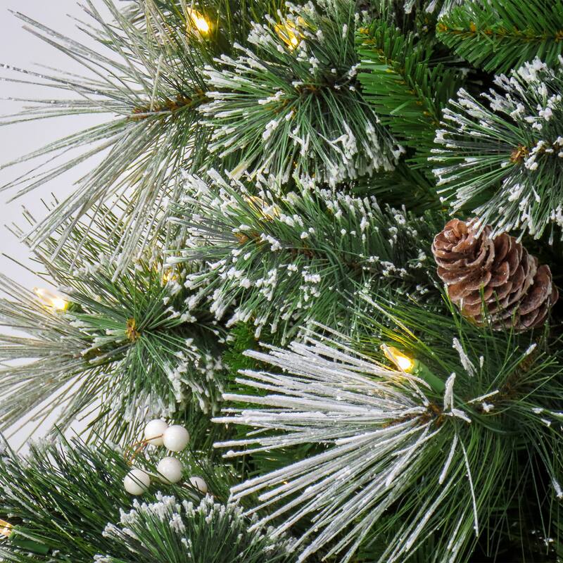 National Tree Company 7.5 ft. Pre-Lit Bryson Pine Tree with LED Lights - 7.5 Foot