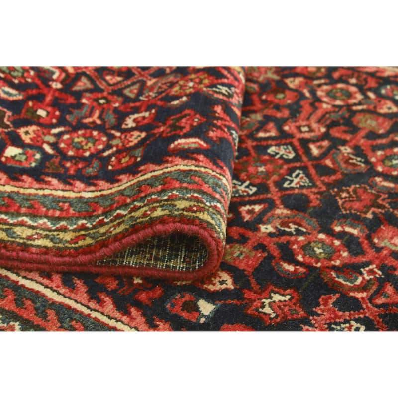 Fine Vintage Distressed Alice Navy/Red Runner - 2'7" x 10'11"