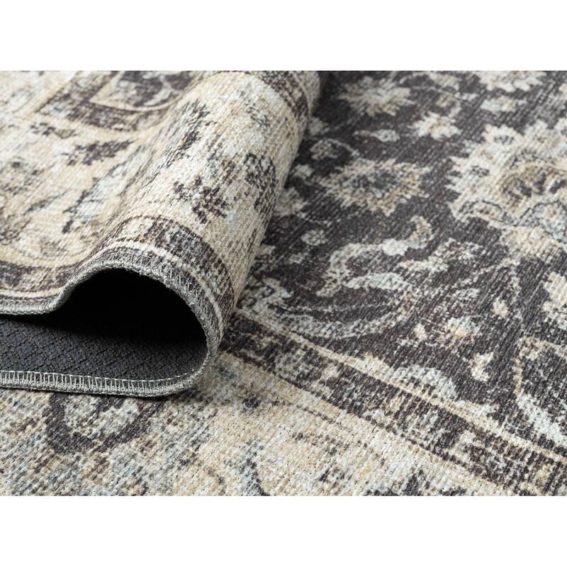 Legacy Cairo Traditional Bordered Washable Area Rug