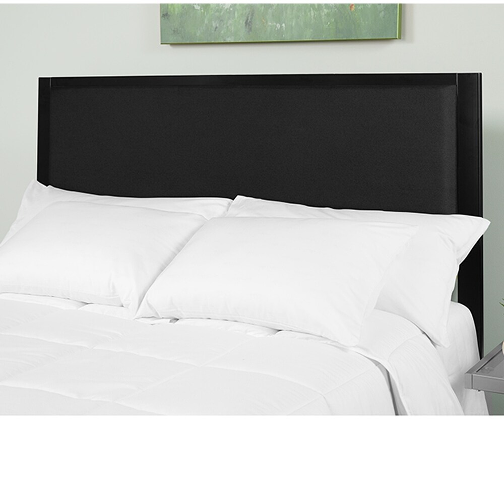 Bsd National Supplieshartley Modern Black Fabric Upholstered Full Size Metal Headboard Full Dailymail