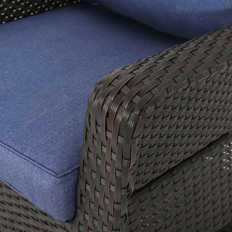 Liam Outdoor Wicker Club Chair (Set of 2) by Christopher Knight Home
