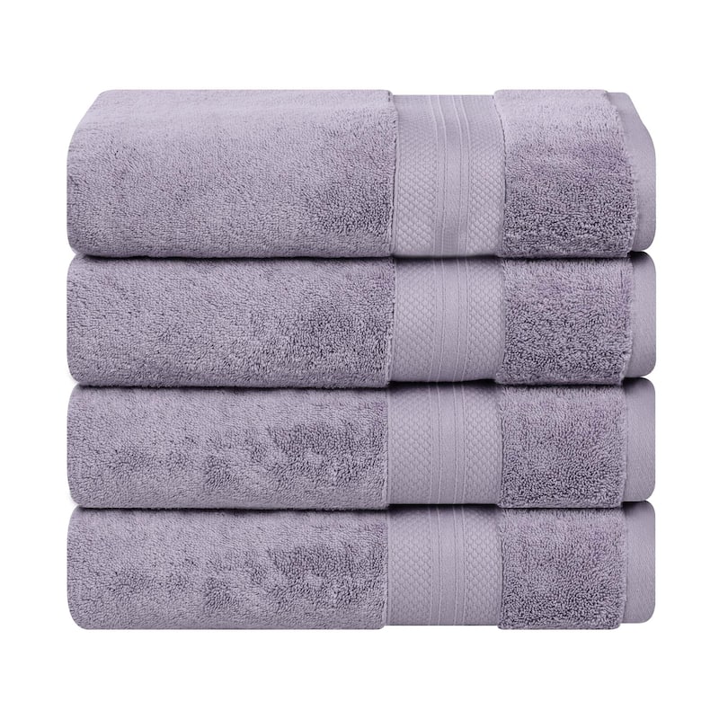 Superior Aria Turkish Cotton Heavyweight Bath Towel Set of 4