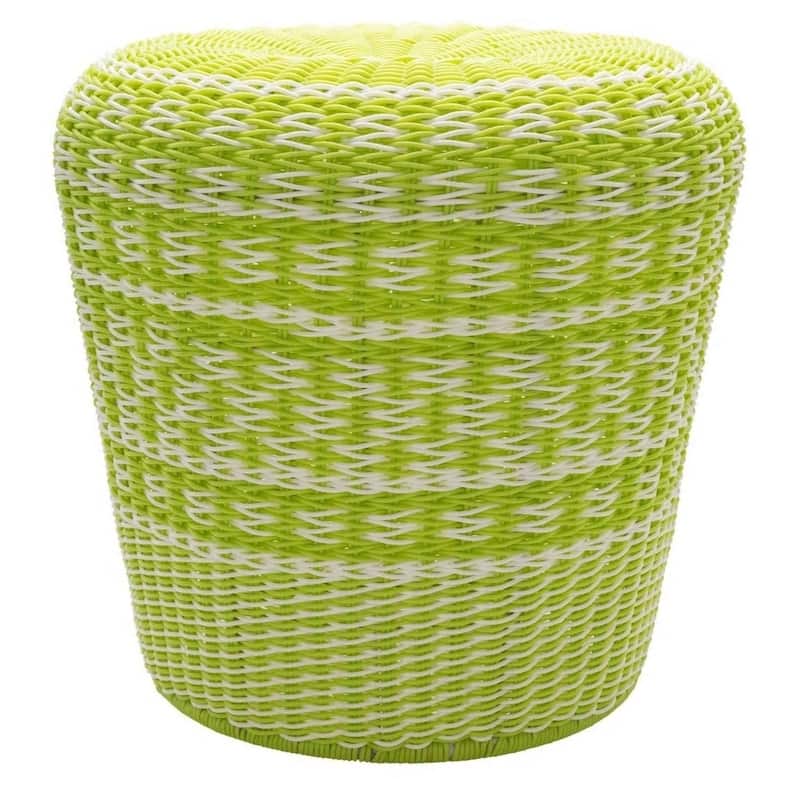 Alessandra Polyethylene/Metal Outdoor Stool (18 x 18 x 17)