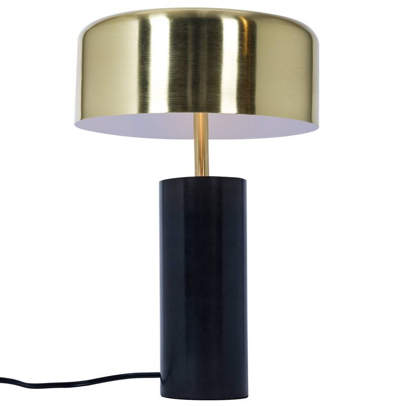 Small Modern Stylish Desk Lamp, Easy To Install - Gold Outer and White Inner 110~120V
