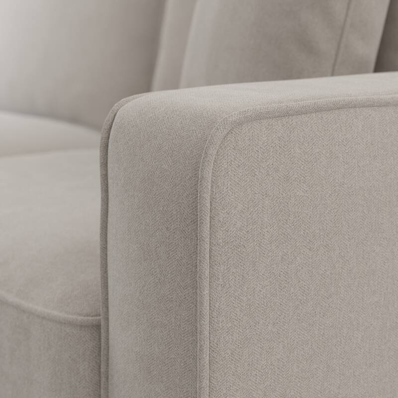 Bush Furniture Stockton Living Room Accent Chair with Ottoman Set