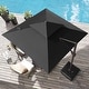 preview thumbnail 4 of 45, Crestlive Products 10FT Aluminum Square Double Top Patio Cantilever-Offset Umbrella