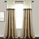 Lush Decor Terra Window Curtain Panel Pair - Ivory - 84 Inches