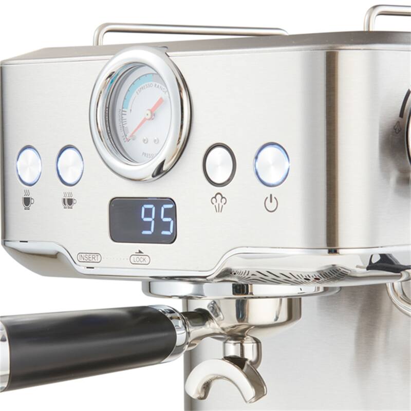 20 Bar Espresso Machine w/ Milk Frother, Single & Double Shot, ESE Pod Compatible
