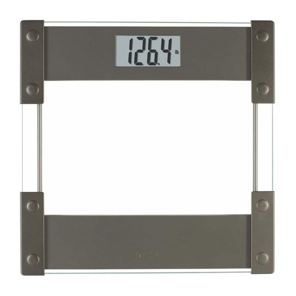 Taylor Digital Glass & Stainless Steel Hinge Design Body Composition Scale