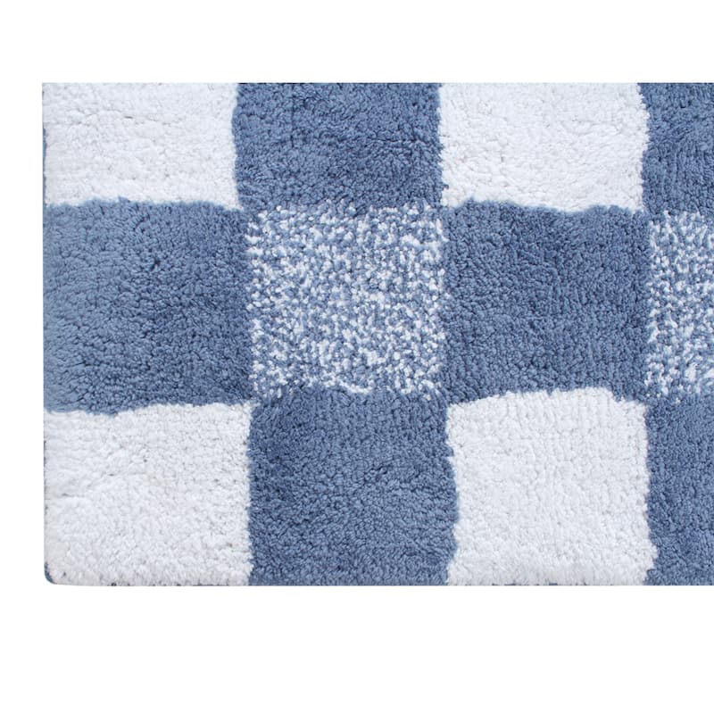 Chesapeake Cubic Bar Cotton Tufted Bath Runner 24"X60"