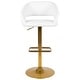 preview thumbnail 168 of 178, Vinyl Adjustable Height Barstool with Rounded Mid-Back