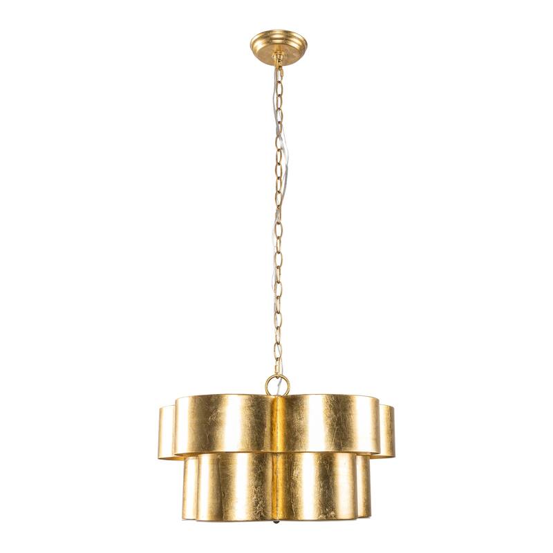 20" Modern Golden Metal 5 Lights Chandelier Light