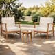 Option Teak Finish+Beige Cushion