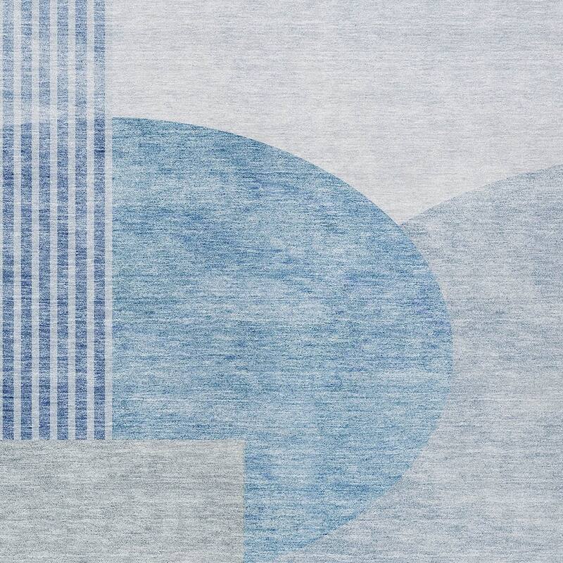 HomeRoots Geometric Transitional Rectangle Outdoor Rug
