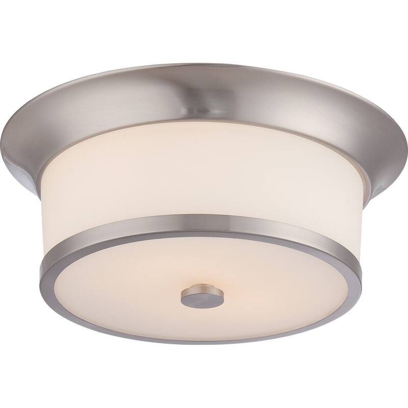 Nuvo Lighting 60/5460 Mobili 2 Light 13-1/8" Wide Flush Mount Ceiling - Brushed Nickel