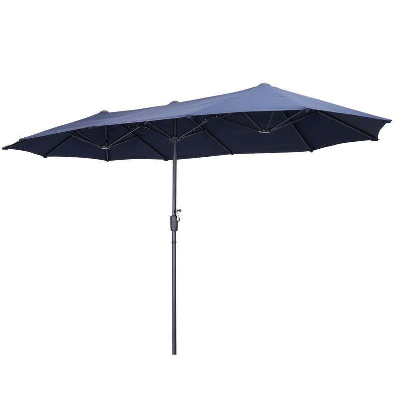 Autlaycil 13 FT Patio Umbrella with Sun Protection & Easy Crank