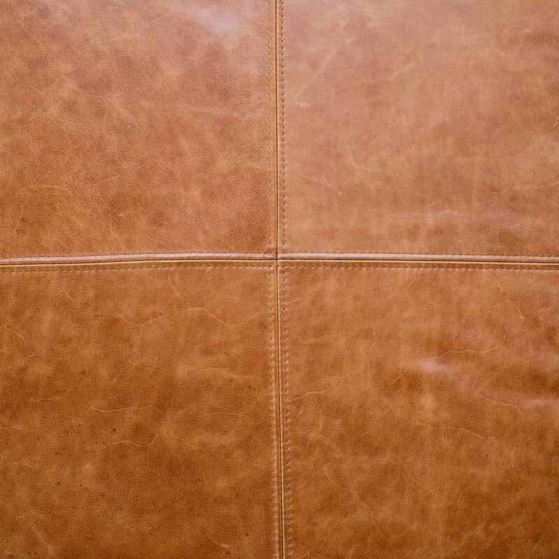 Poly & Bark Sequoia Ottoman - Full Grain Genuine Italian Leather