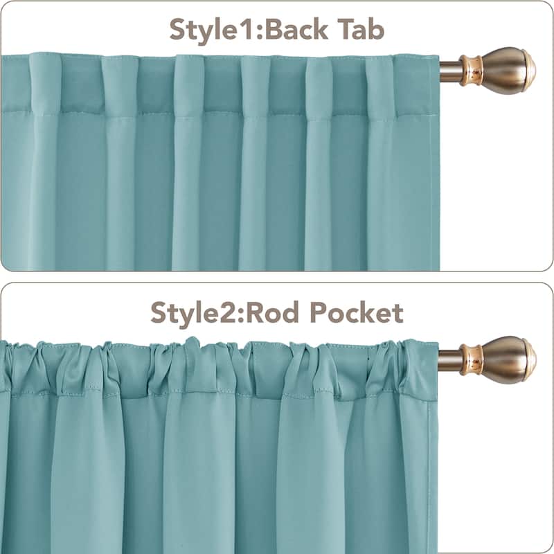 Deconovo Thermal Insulated Blackout 84-inch Curtain (2 Panel) - 52 x 84