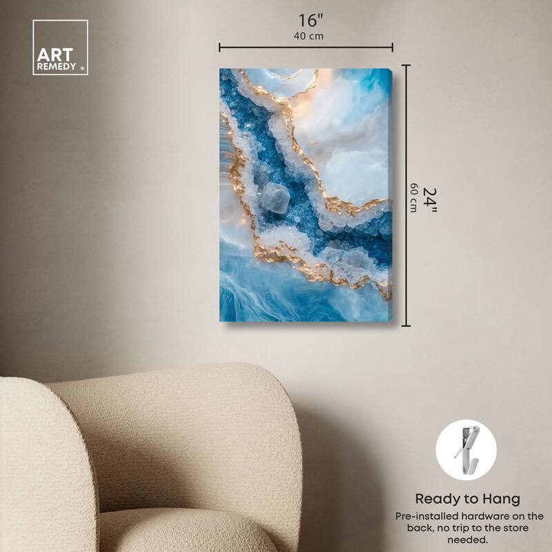 Molten Topaz I Canvas by Art Remedy, Gallery Wrapped