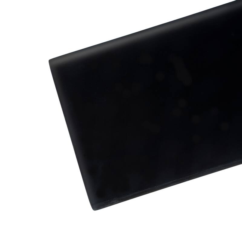 Apollo tile 3" x 12" Colorway Matte Black Glass Tile (5 sq ft/case) - 20 Pack