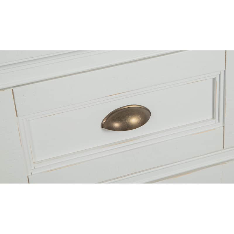 Magnussen Home Heron Cove Chalk White And Dovetail Grey Buffet - 66''W x 19''D x 36''H