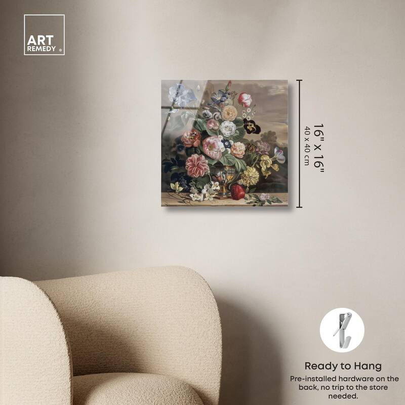 Classical Dream Vase II Acrylic by Art Remedy, Ready to Hang