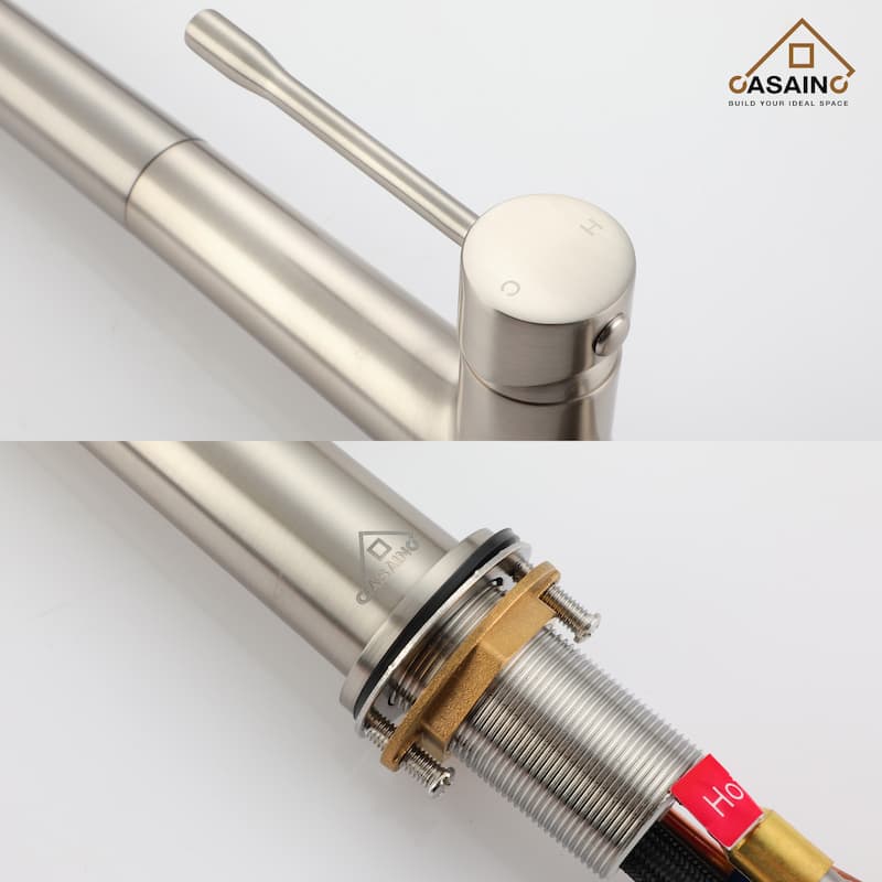 Single Handle Pull-Down Sprayer Kitchen Faucet