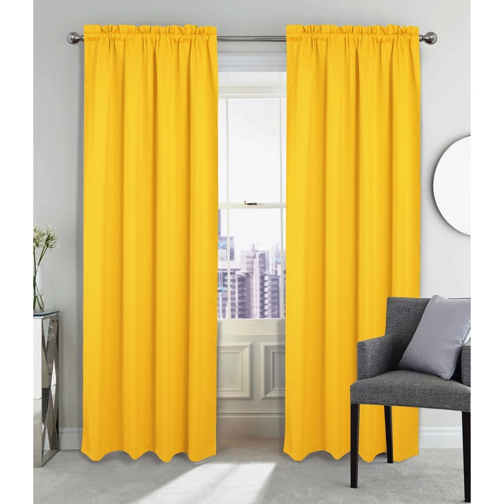 Twilight Room Darkening Rod Pocket Window Curtain 84"