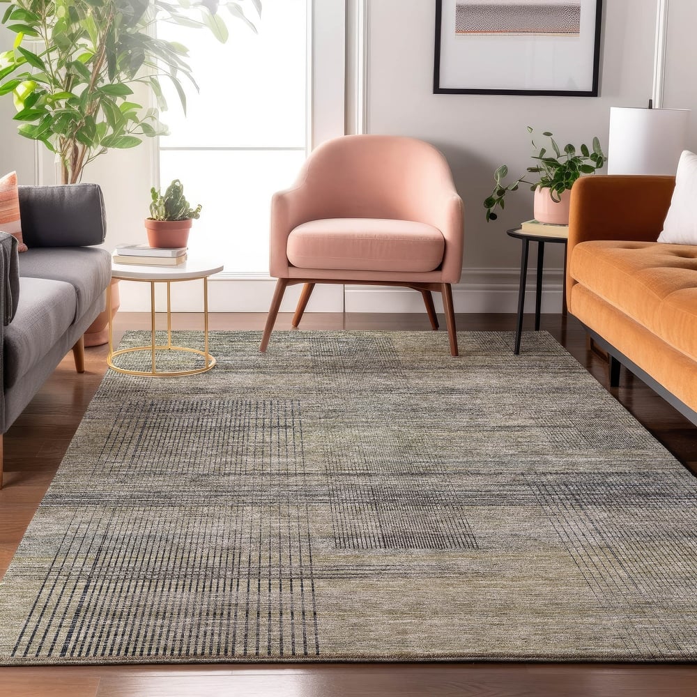 Premium Washable Super Soft Solid Hatches Mayfield Rug