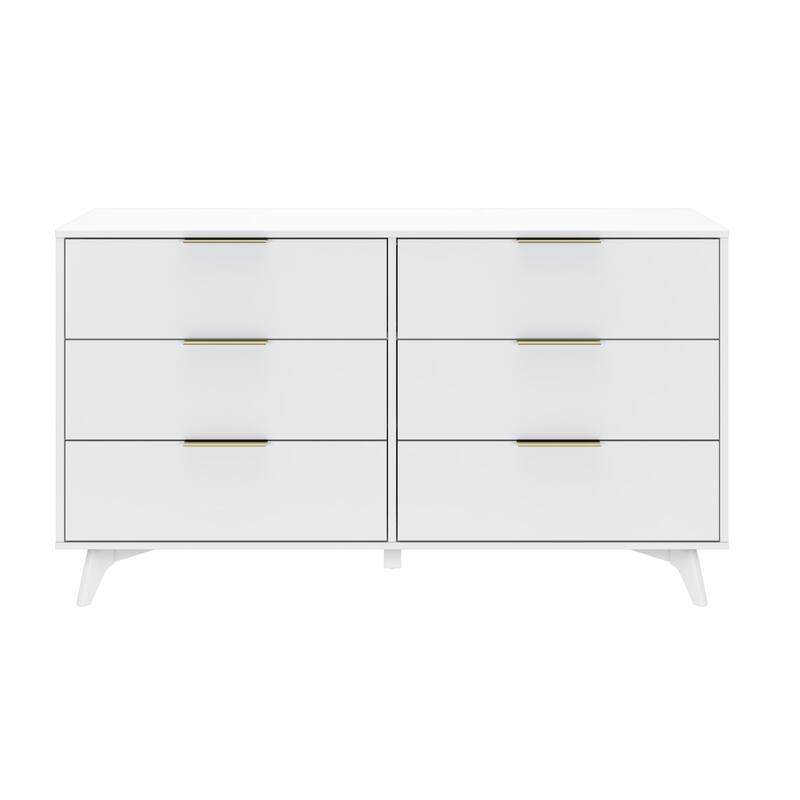 Plank and Beam Haven 6-Drawer Dresser with Drawer Pull Handles