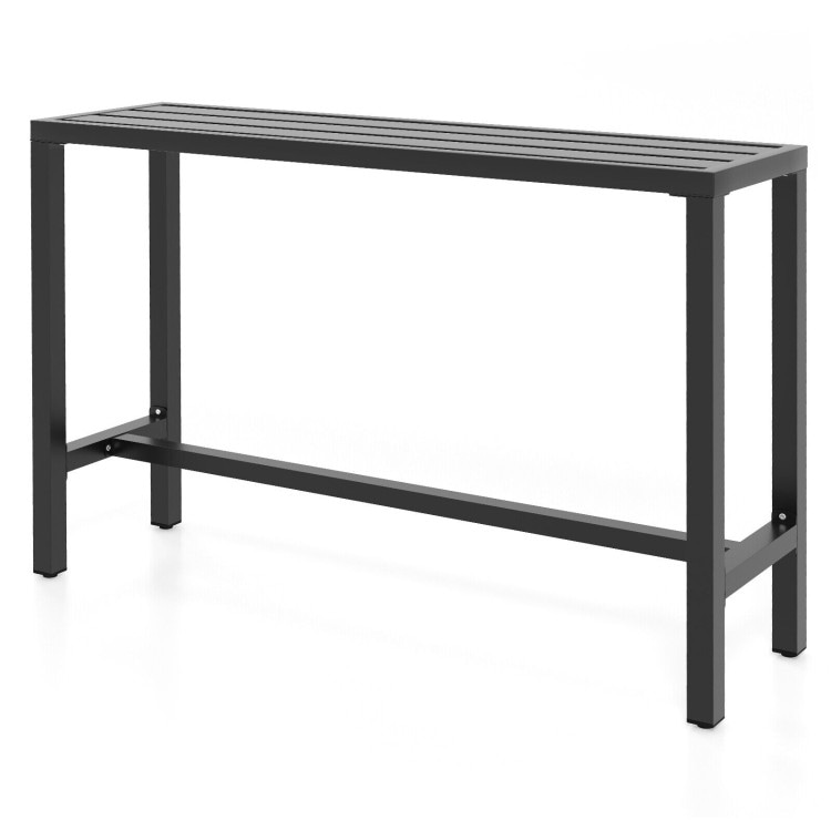 Tall outdoor top console table