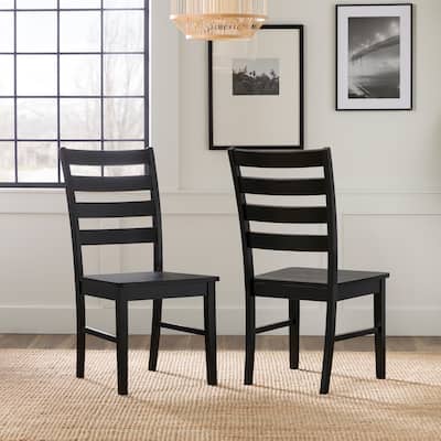 Middlebrook Wood Ladder Back Dining Side Chairs (Set of 2)