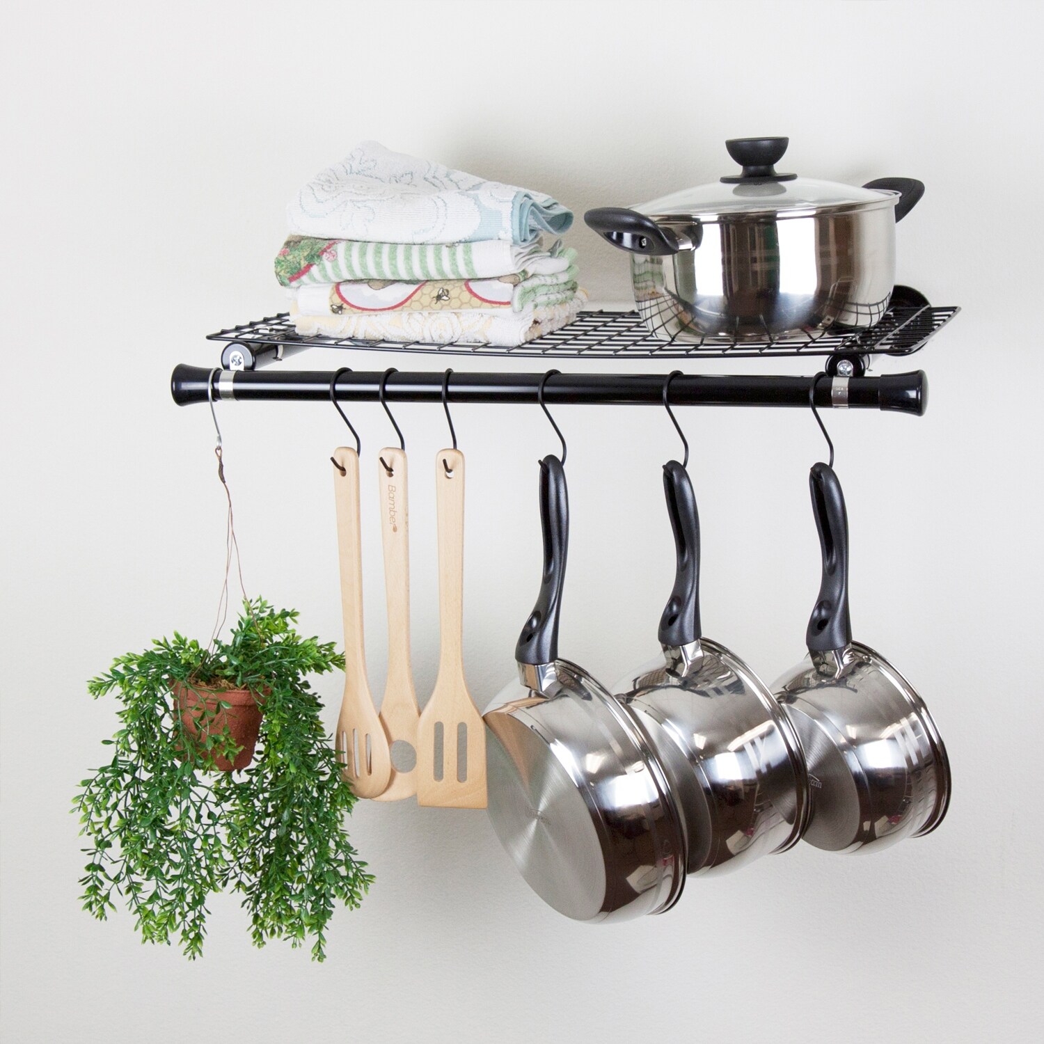 Shop Hermosa Home Decorative Steel Single Shelf Organizer With