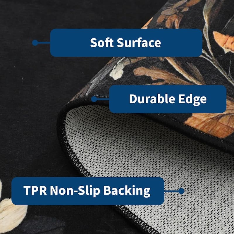 GustoWave 2*3ft Christmas Elk Statue Washable Soft Area Rug for Holiday Decor - 1'6" x 2'6"