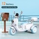 preview thumbnail 5 of 14, 12V Kids Ride On Motorcycle with Bluetooth Music, EVA Wheels, and Shock Absorption - Perfect for Outdoors