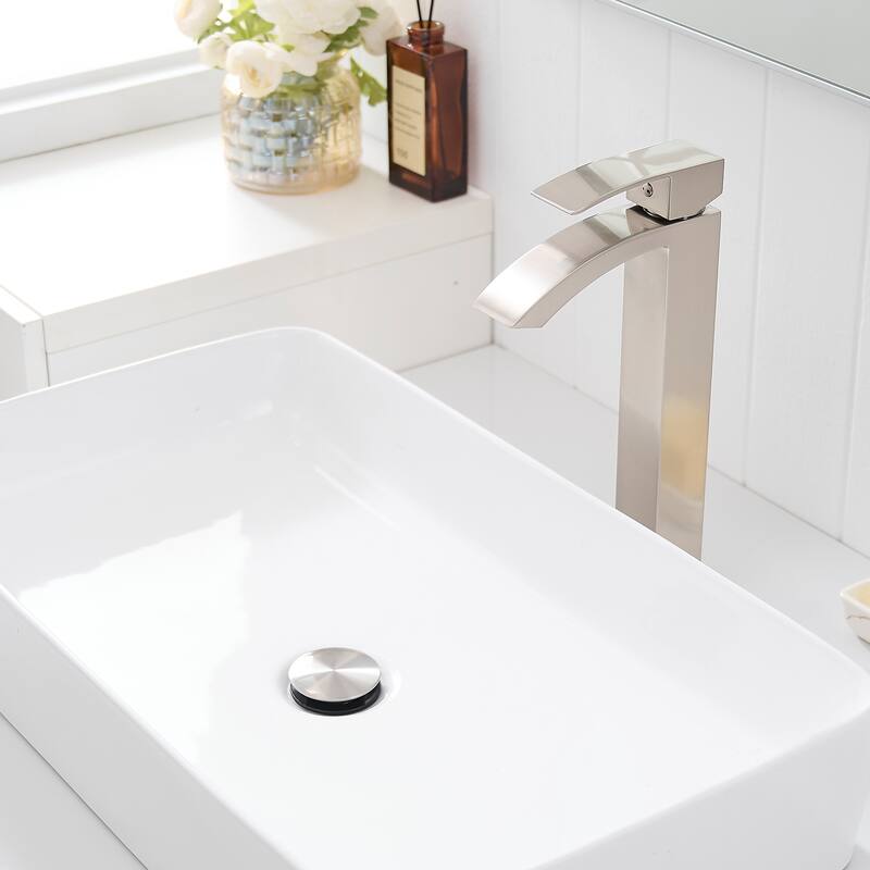 Bathroom Faucet, Brushed Black Faucet for Bathroom Sink, Black Single Hole Bathroom Faucet Single Handle Vanity Basin Faucet